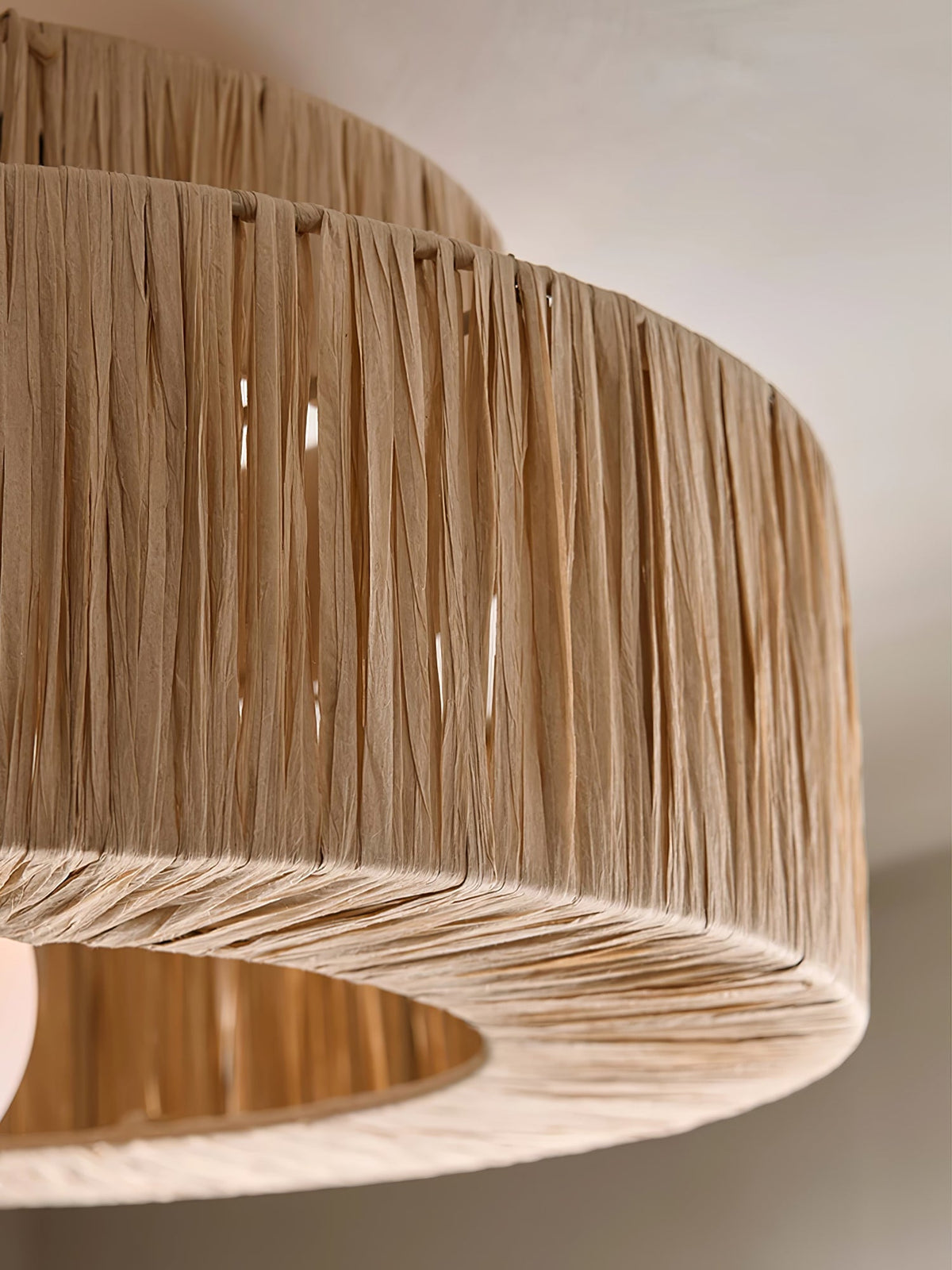 Woven Drum Ceiling Light