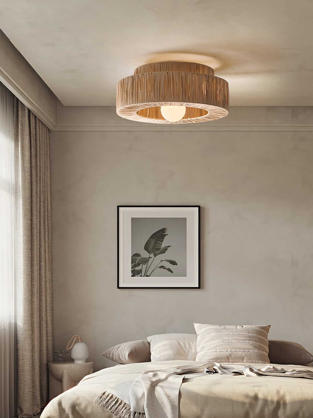 Woven Drum Ceiling Light