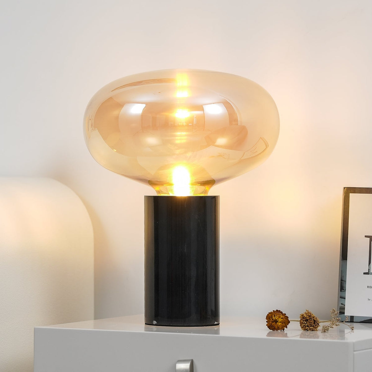 Smoke Bowl Table Lamp