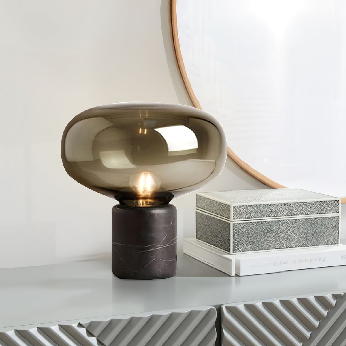 Smoke Bowl Table Lamp