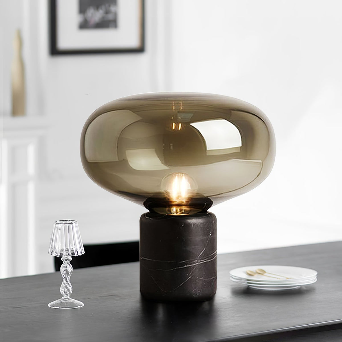 Smoke Bowl Table Lamp