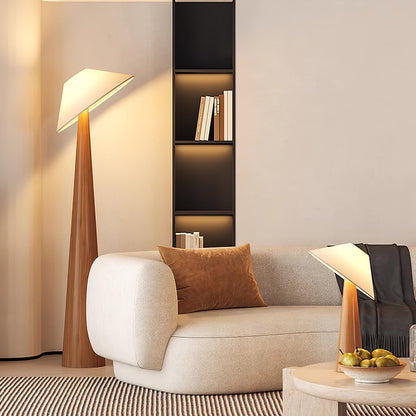 Tilt Timber Floor Lamp