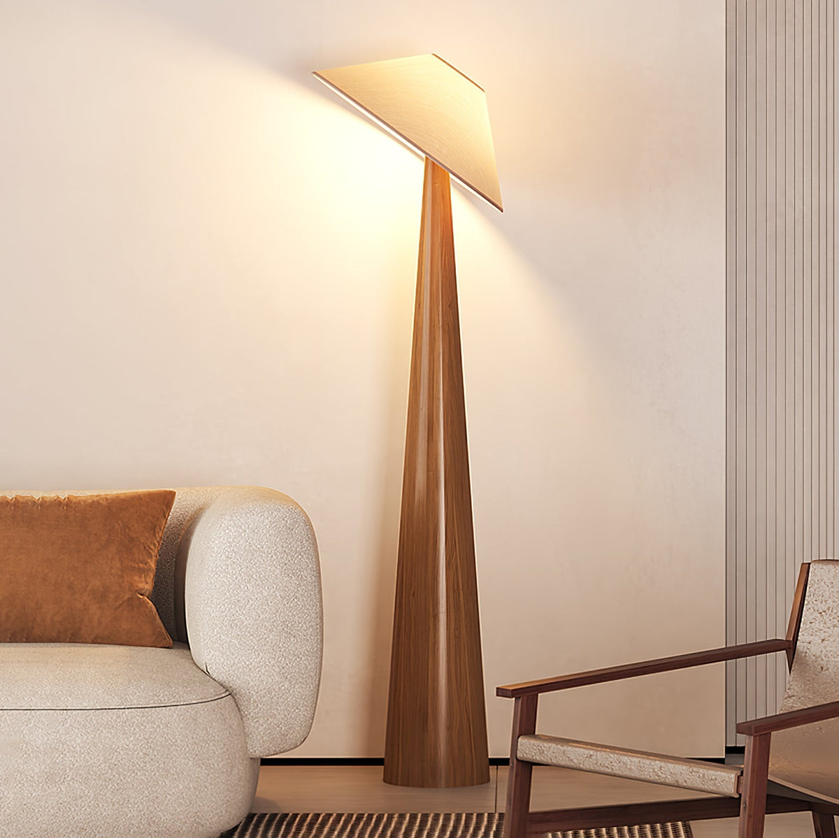 Tilt Timber Floor Lamp