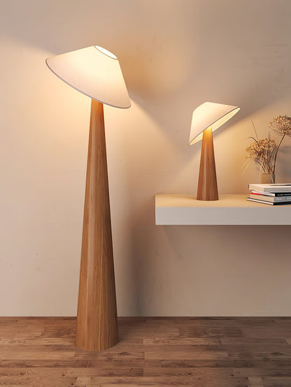 Tilt Timber Floor Lamp