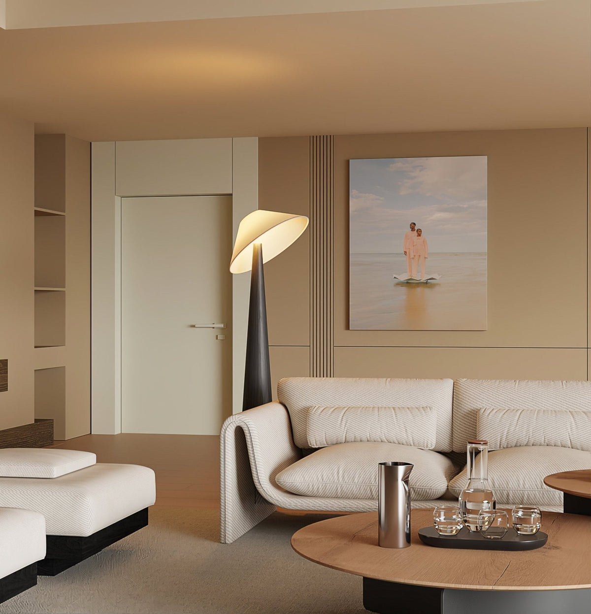 Tilt Timber Floor Lamp