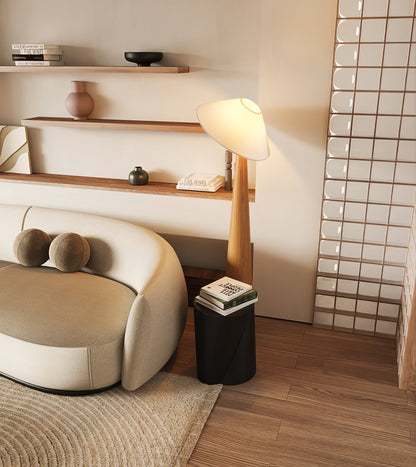 Tilt Timber Floor Lamp