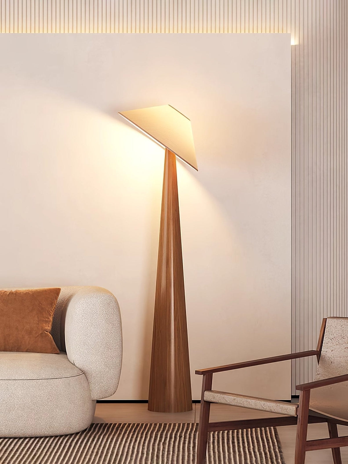 Tilt Timber Floor Lamp