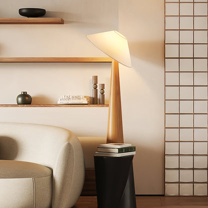 Tilt Timber Floor Lamp