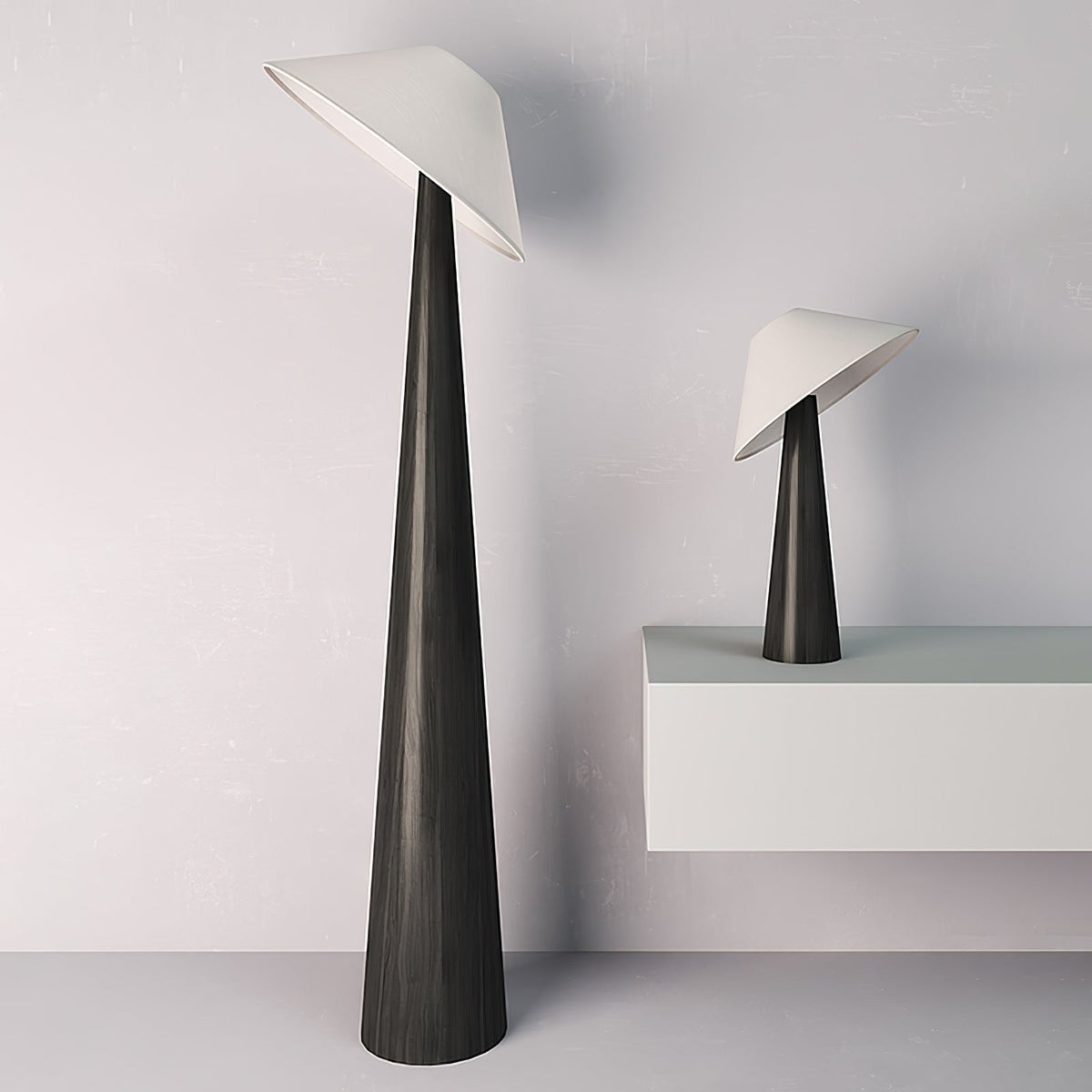 Tilt Timber Floor Lamp