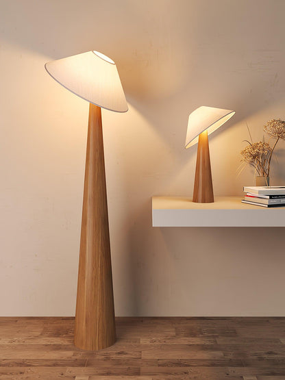 Tilt Timber Floor Lamp