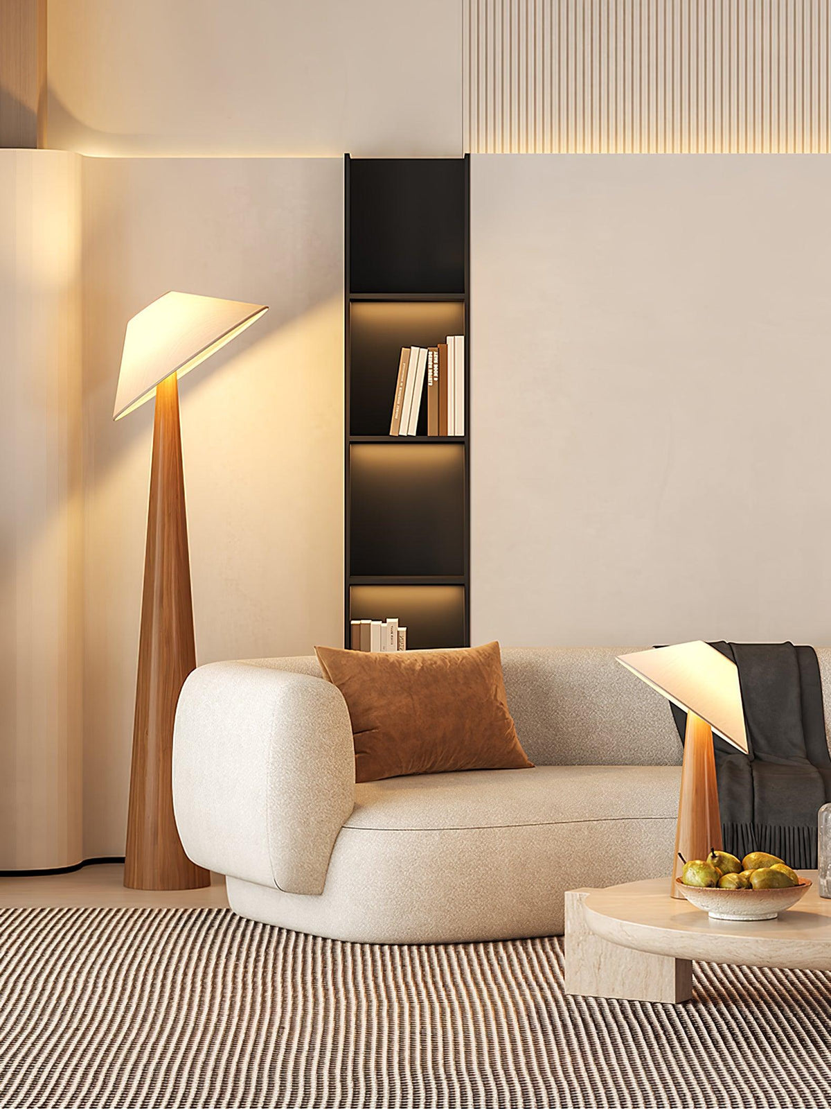 Tilt Timber Floor Lamp
