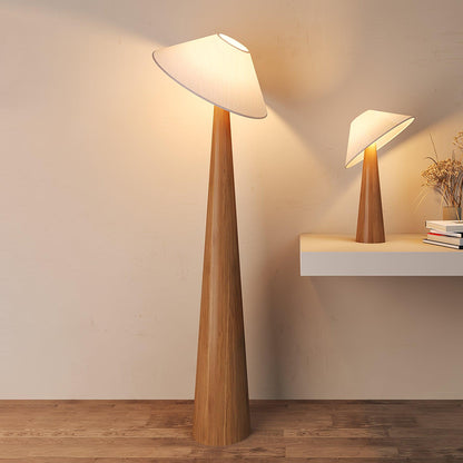 Tilt Timber Floor Lamp