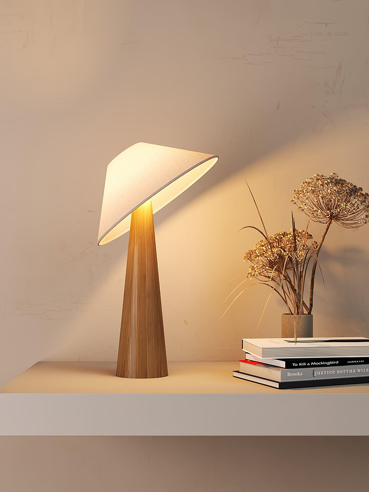 Tilt Timber Floor Lamp