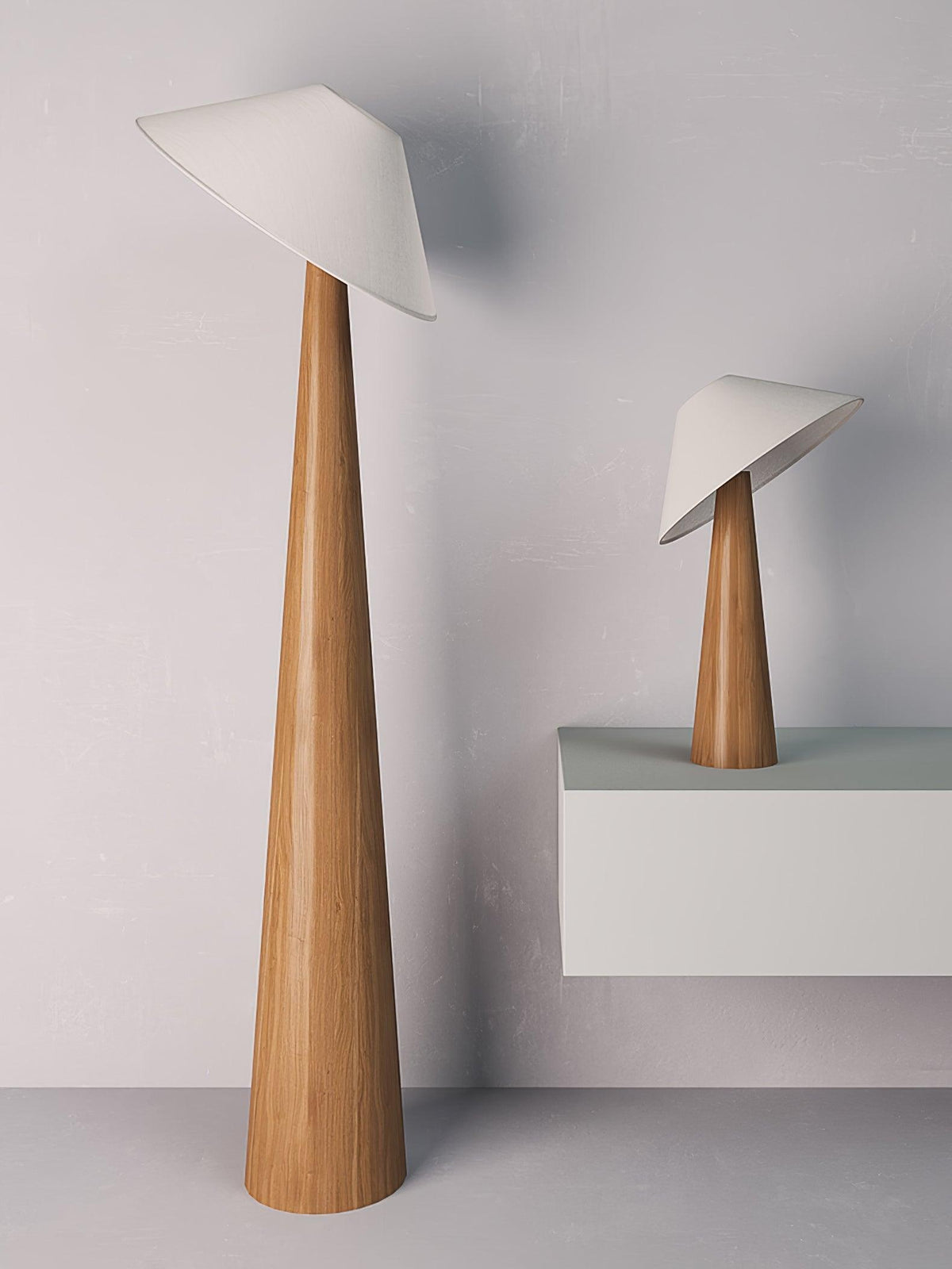 Tilt Timber Floor Lamp