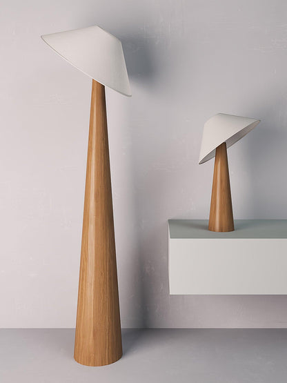 Tilt Timber Floor Lamp