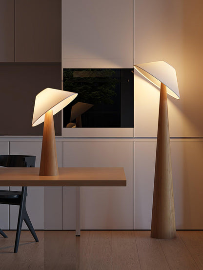 Tilt Timber Floor Lamp