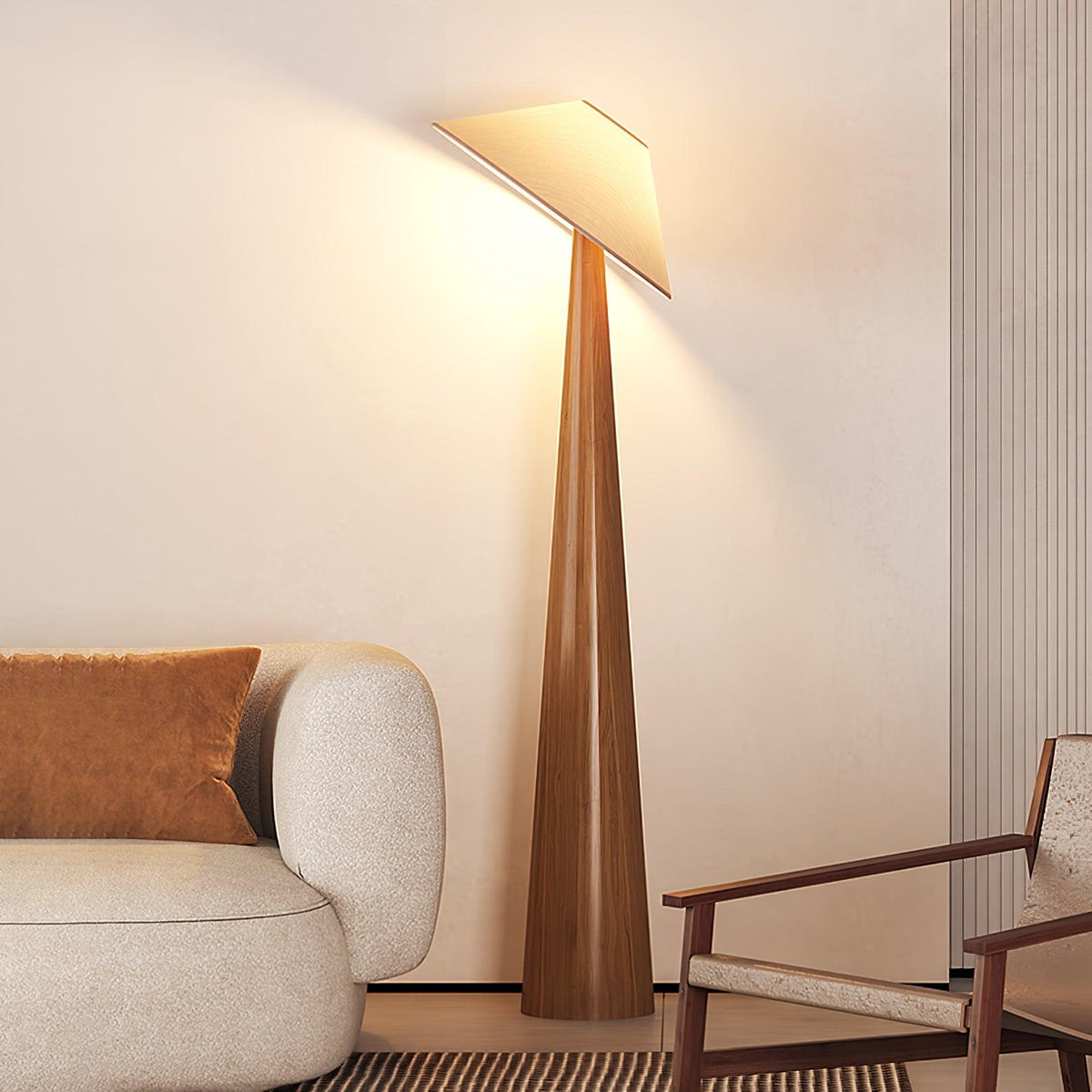 Tilt Timber Floor Lamp