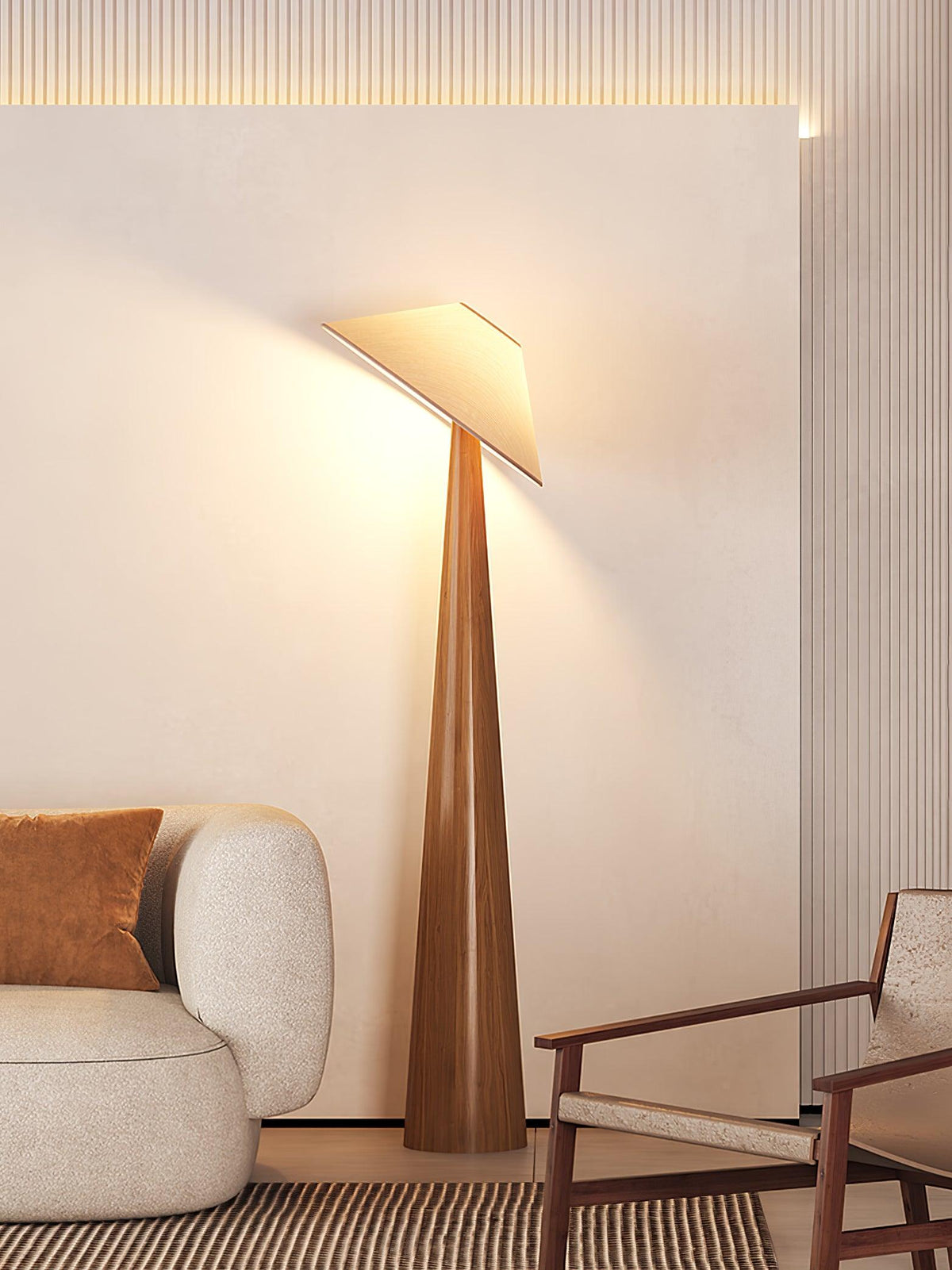 Tilt Timber Floor Lamp