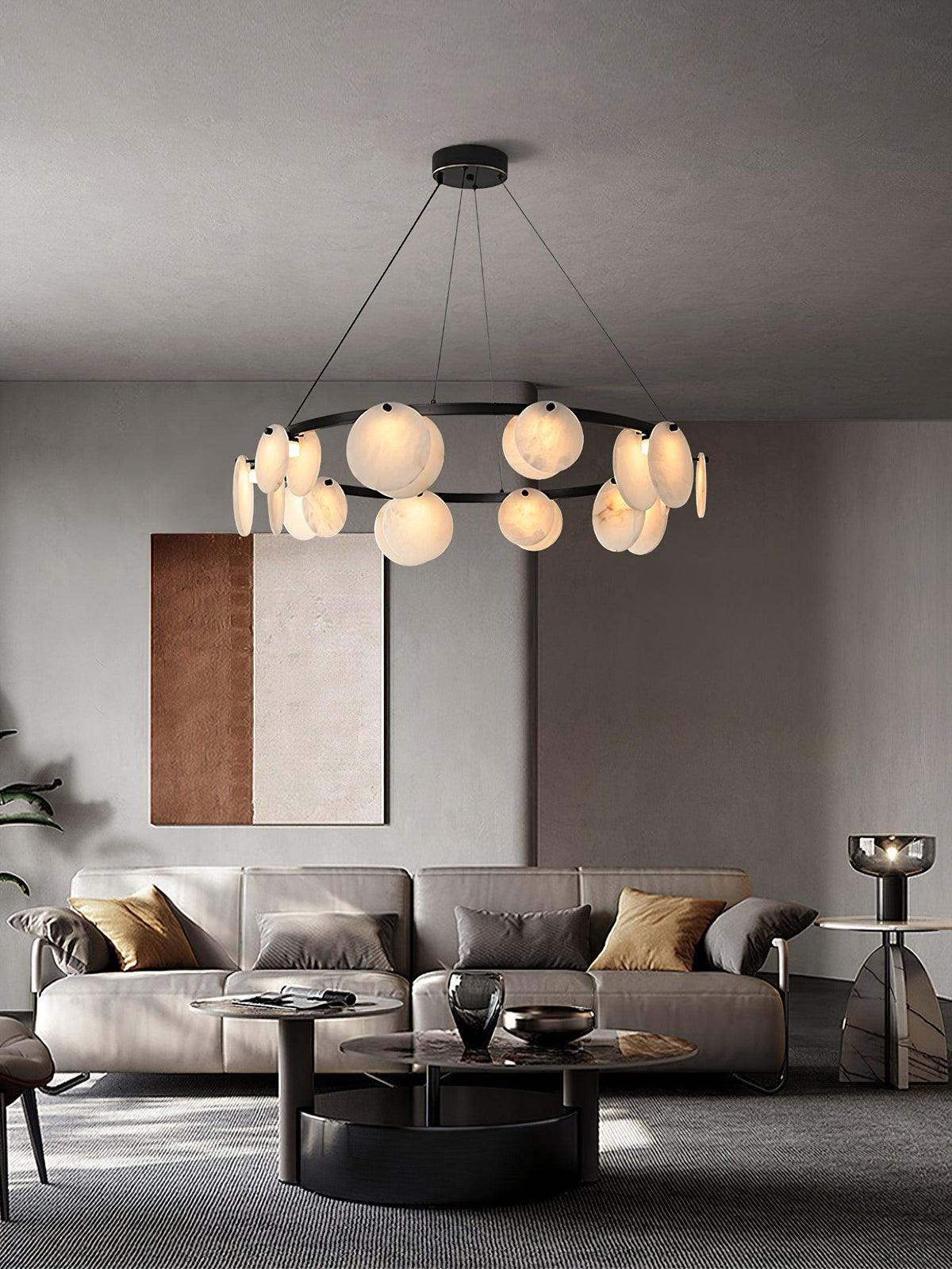 Orbit Stone Chandelier