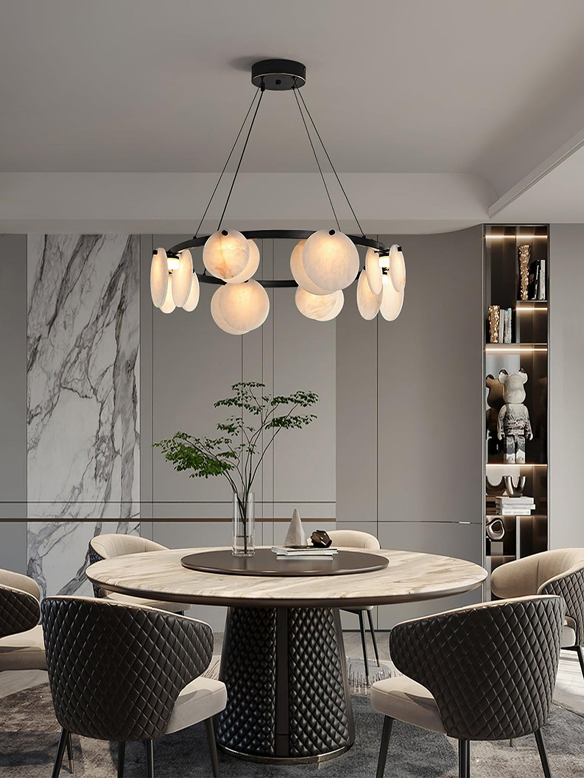 Orbit Stone Chandelier