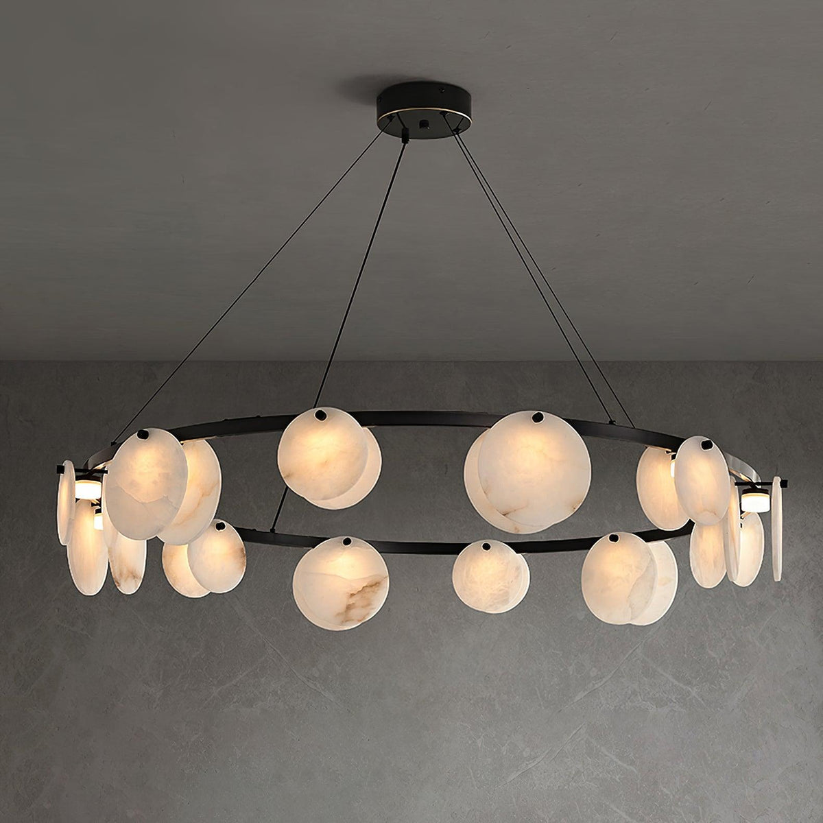 Orbit Stone Chandelier