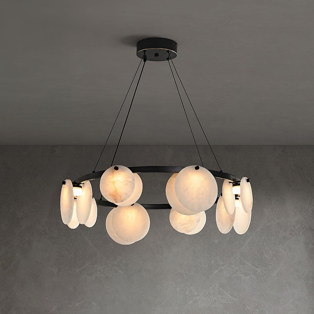 Orbit Stone Chandelier