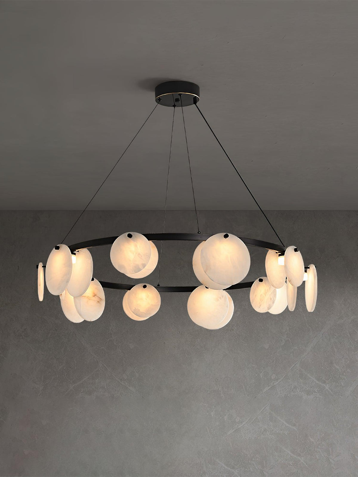 Orbit Stone Chandelier