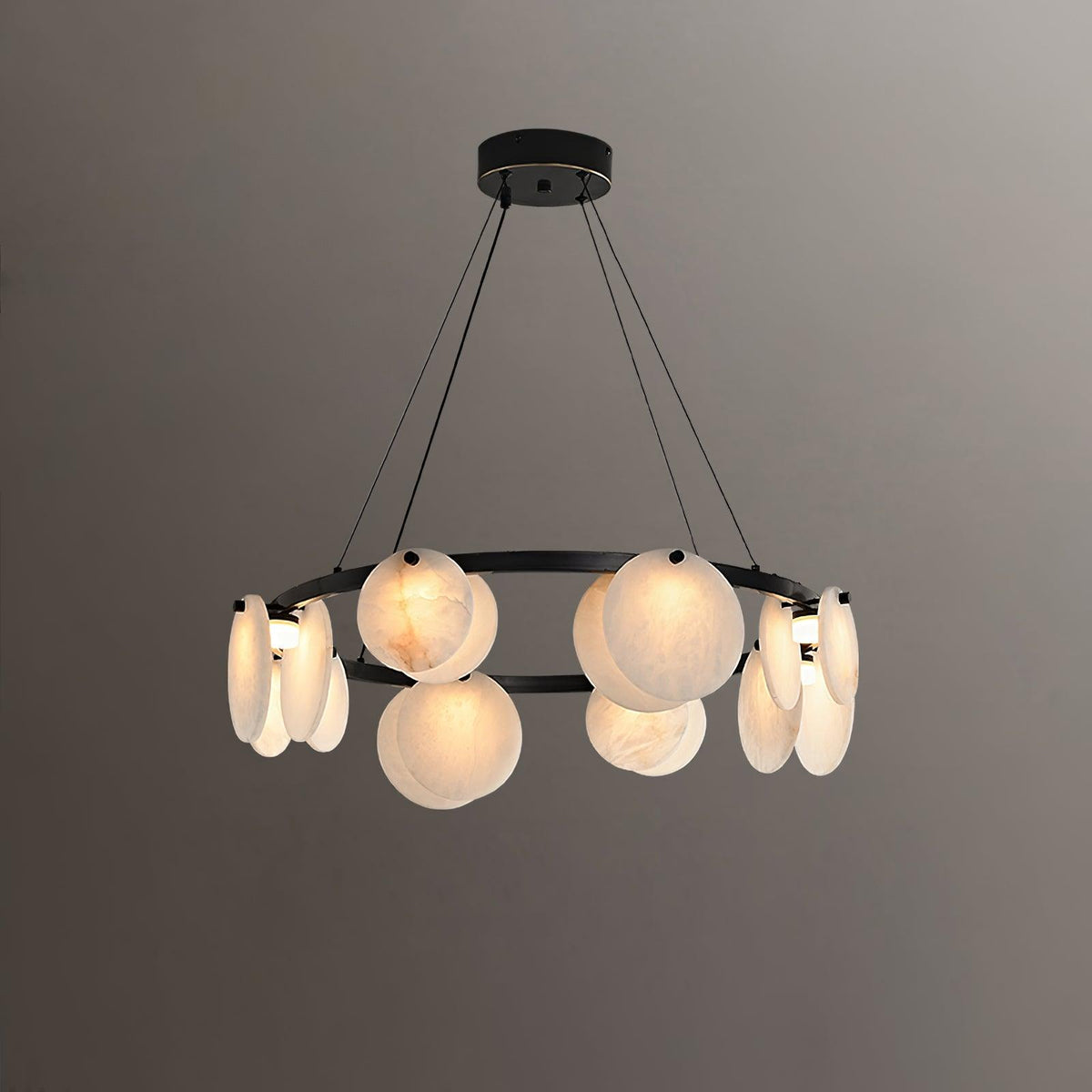 Orbit Stone Chandelier