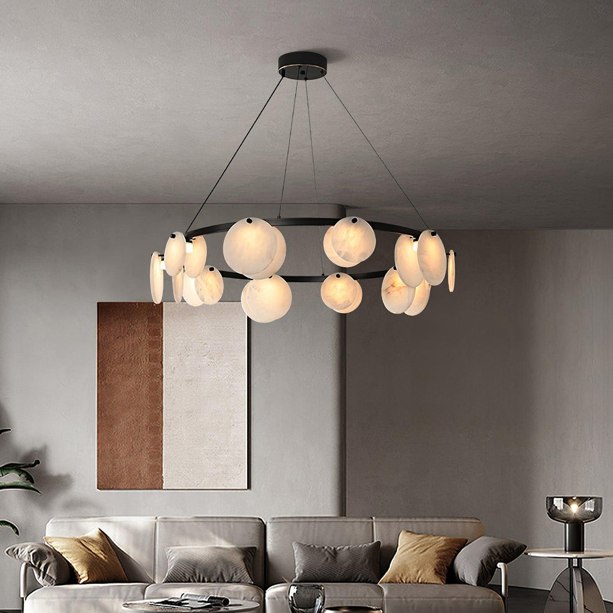 Orbit Stone Chandelier