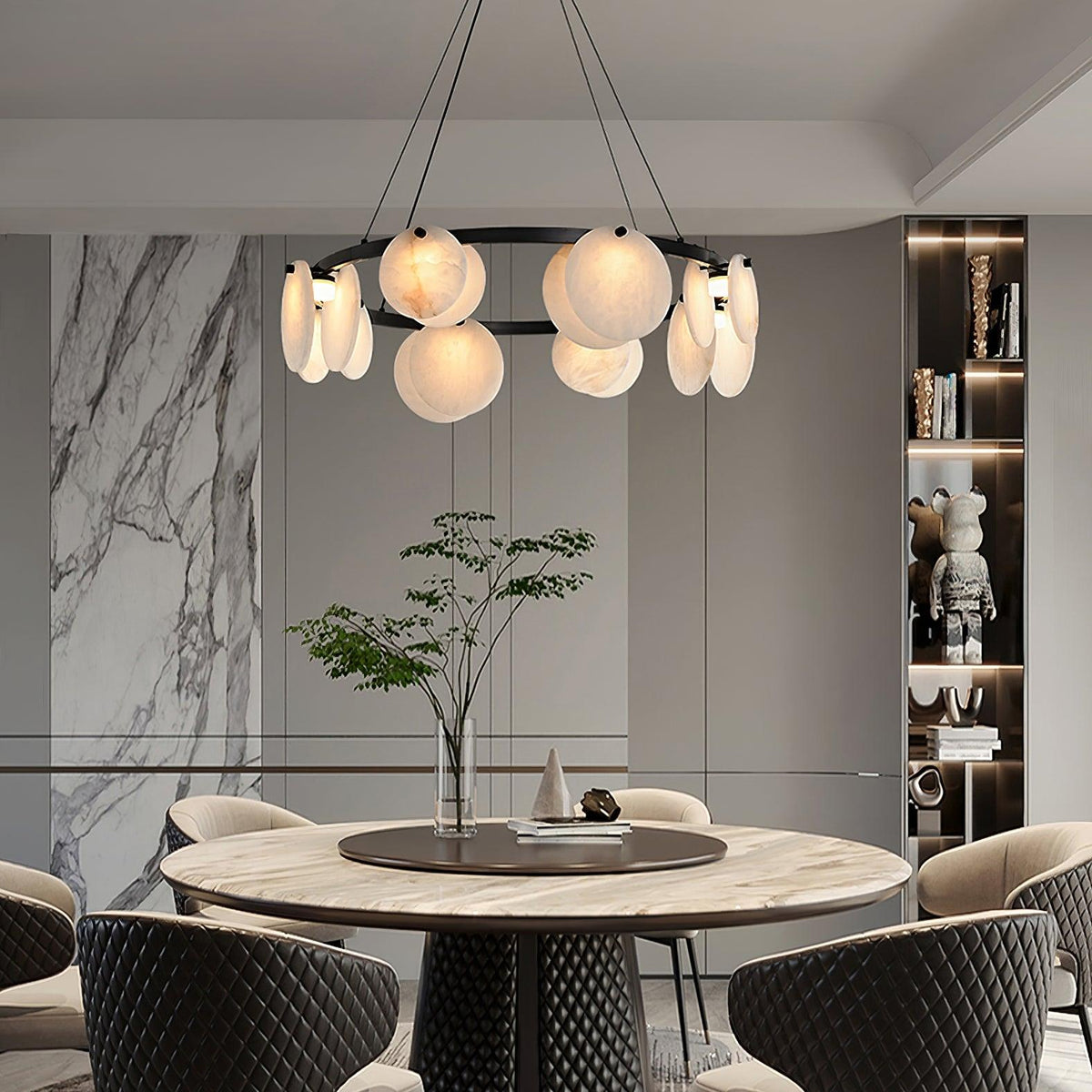 Orbit Stone Chandelier