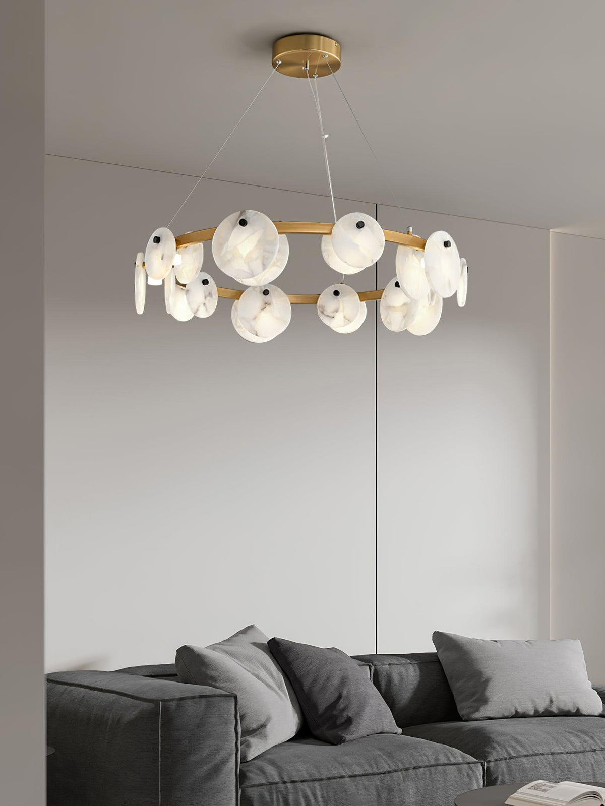 Orbit Stone Chandelier