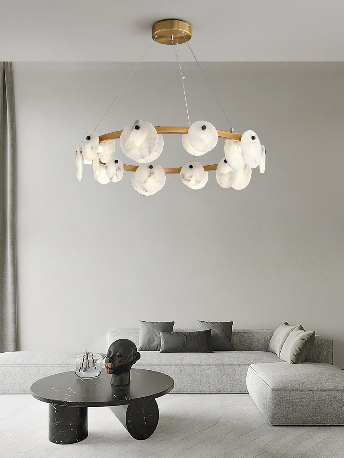 Orbit Stone Chandelier