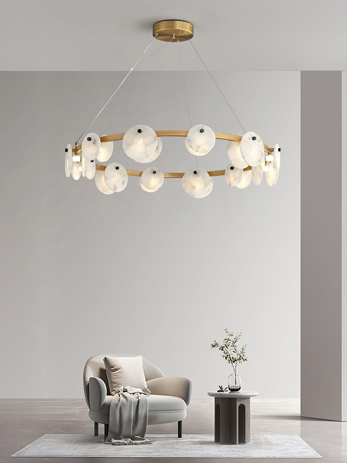 Orbit Stone Chandelier