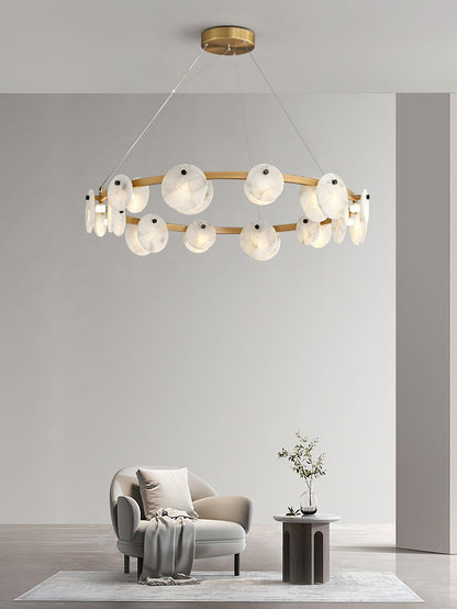 Orbit Stone Chandelier