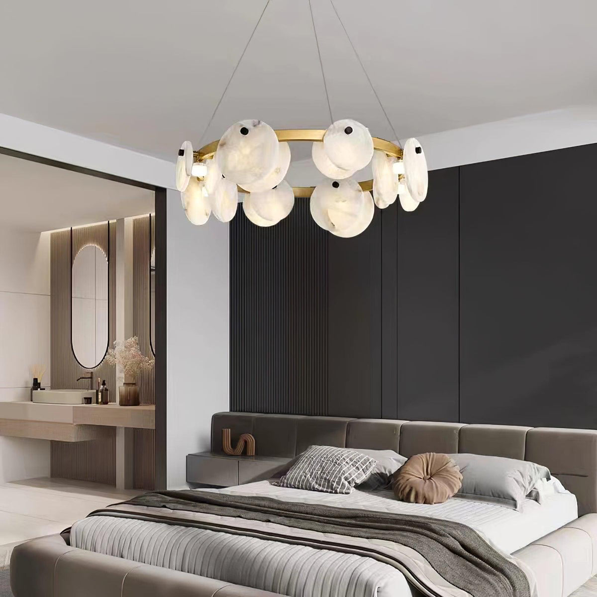 Orbit Stone Chandelier