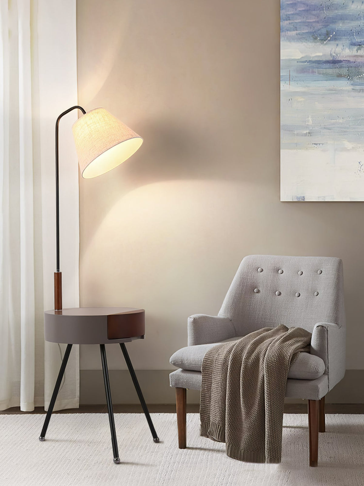 Perch Shelf Floor Lamp