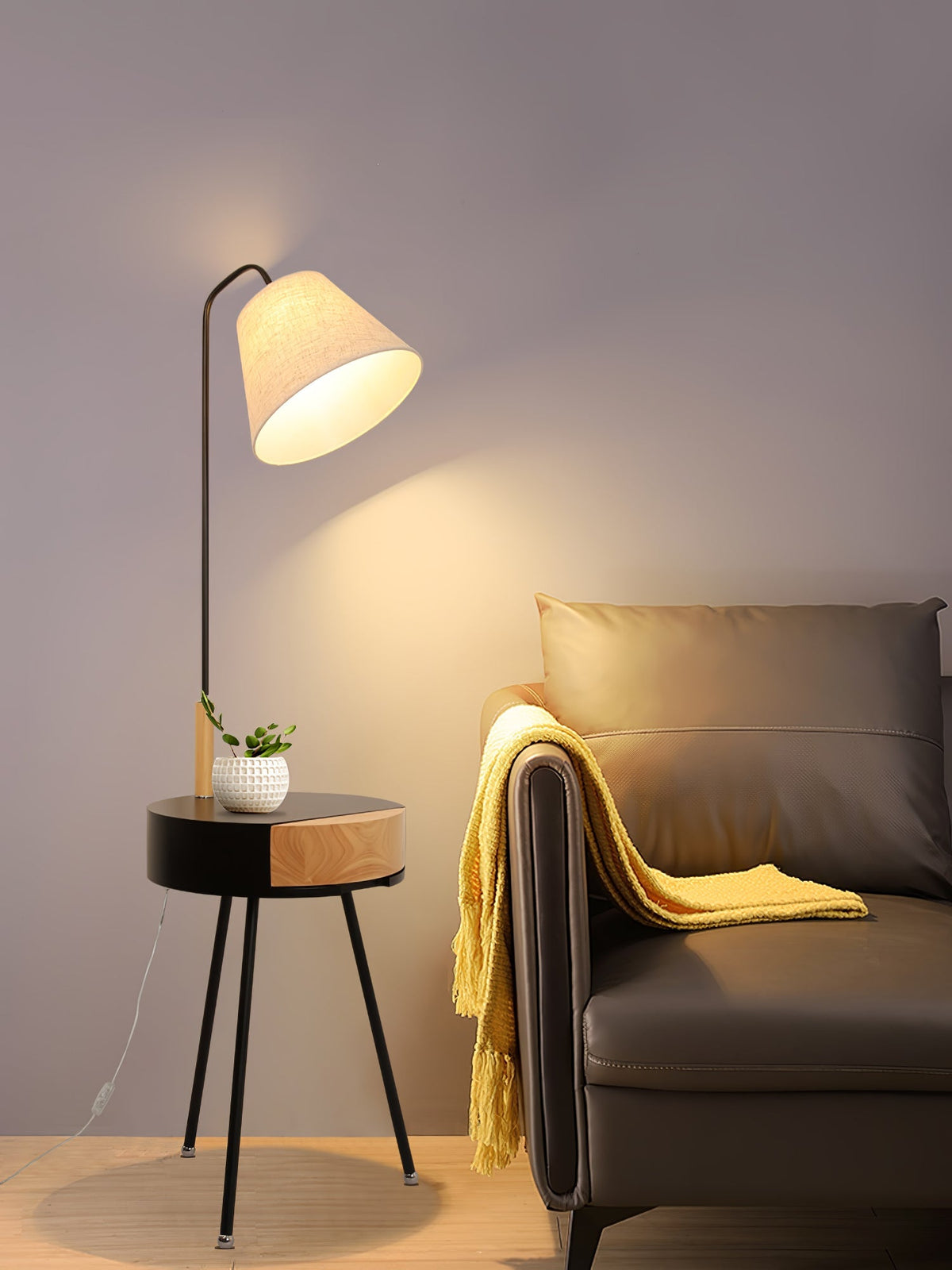 Perch Shelf Floor Lamp