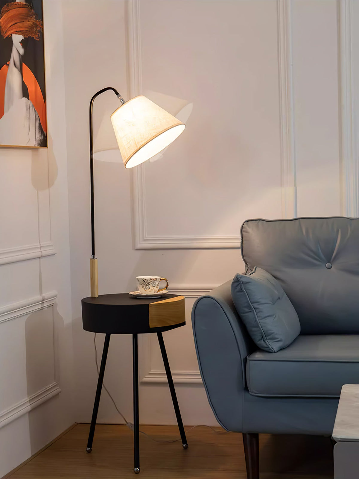 Perch Shelf Floor Lamp