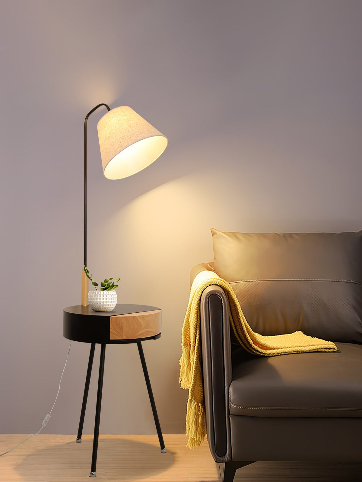 Perch Shelf Floor Lamp