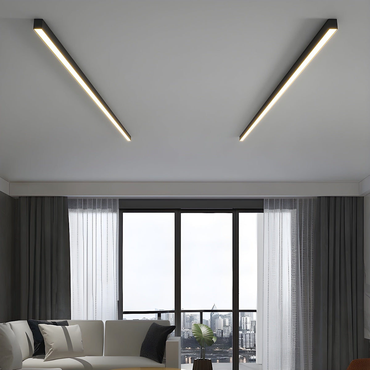 Fine Linear Ceiling Light