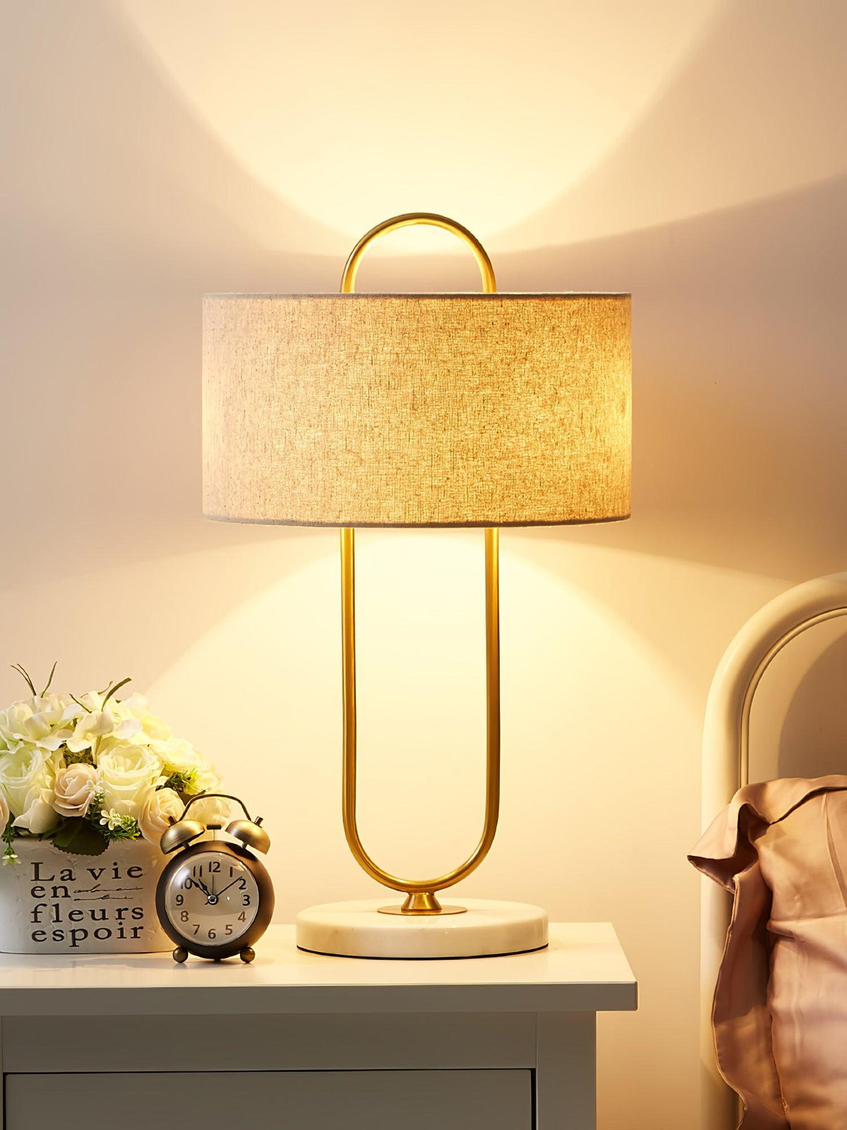 Loop Linen Table Lamp