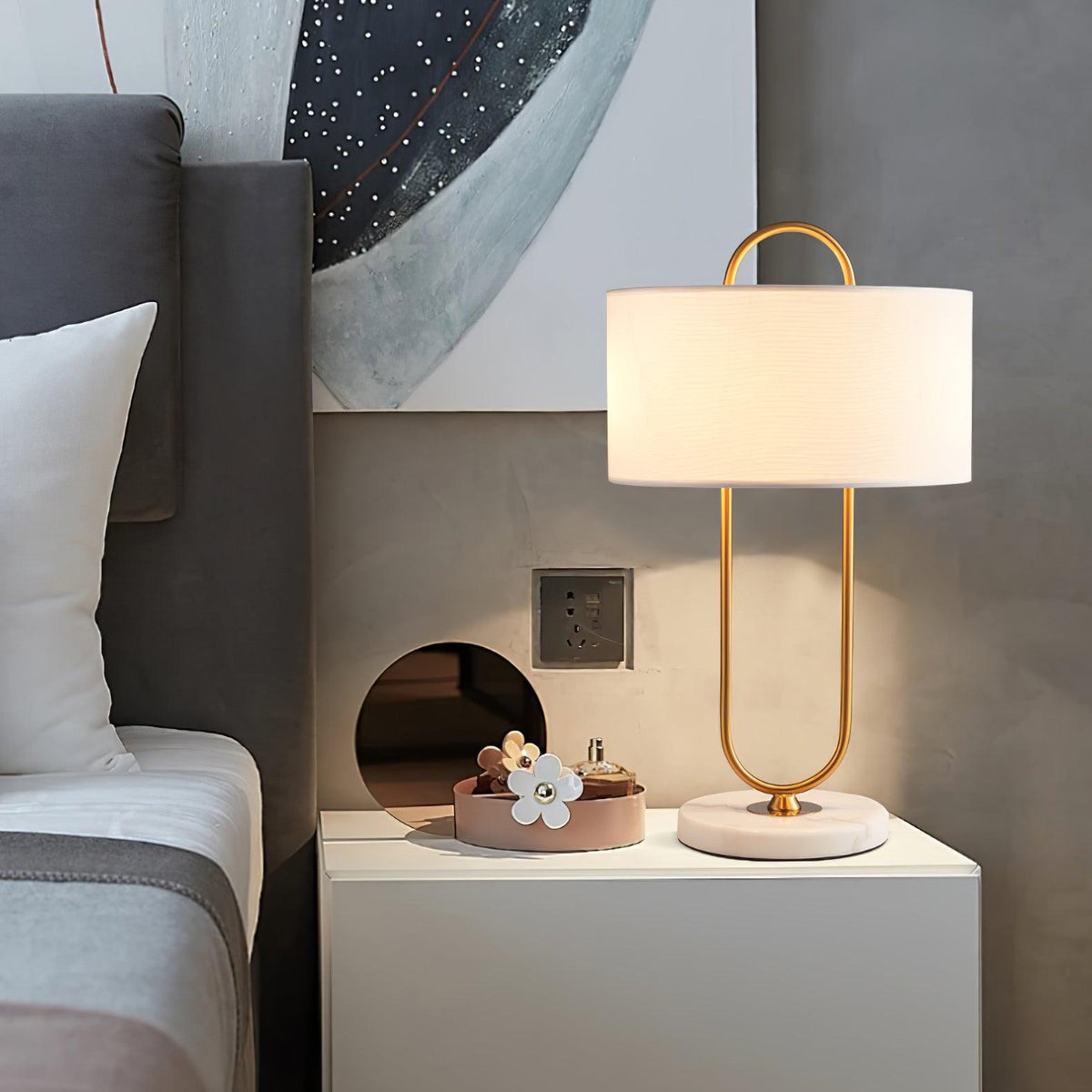 Loop Linen Table Lamp