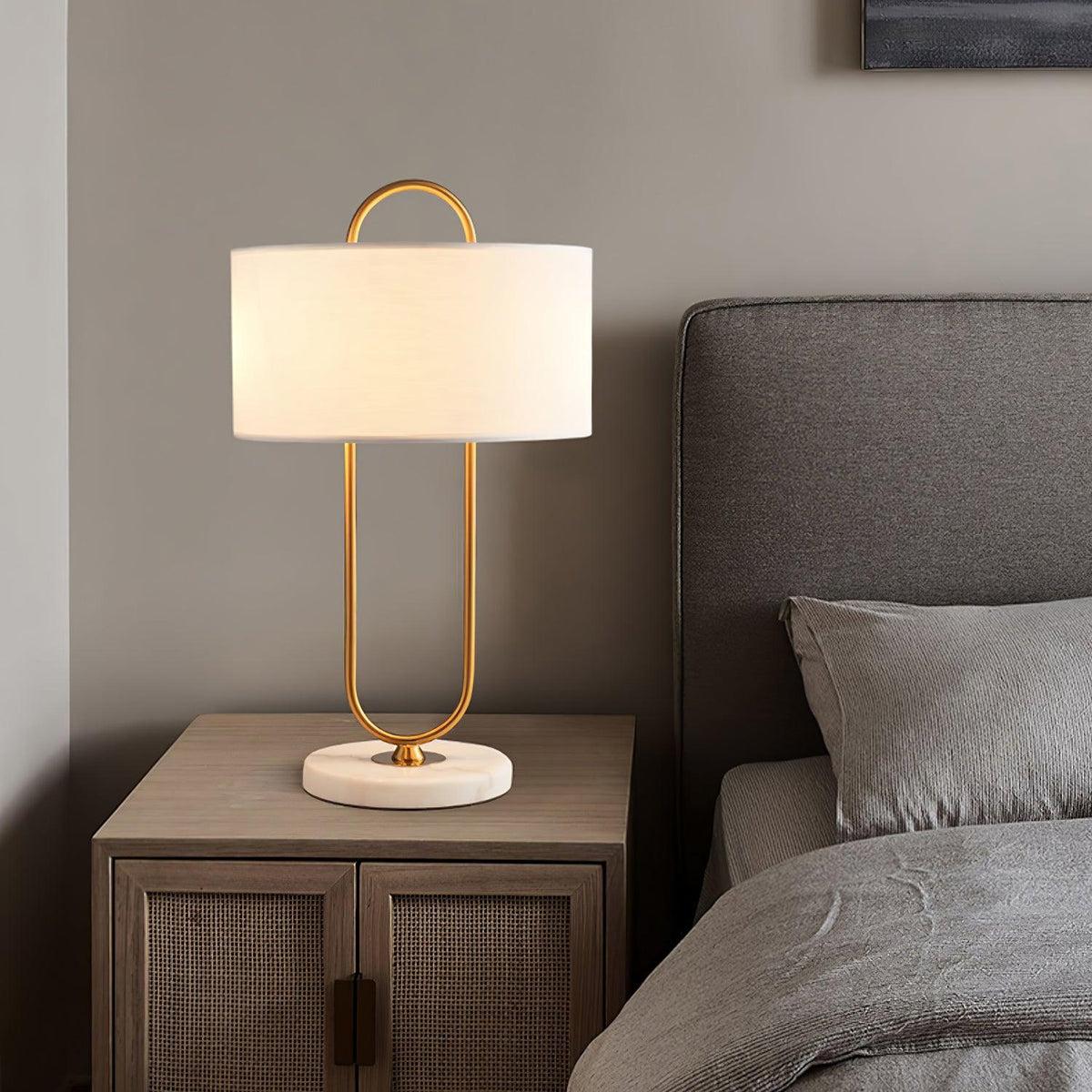 Loop Linen Table Lamp