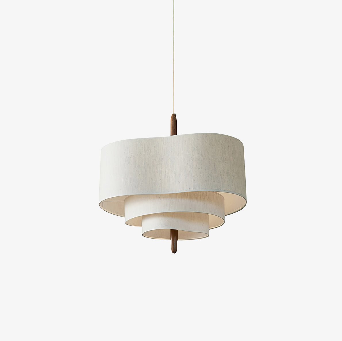 Layered Linen Pendant Light