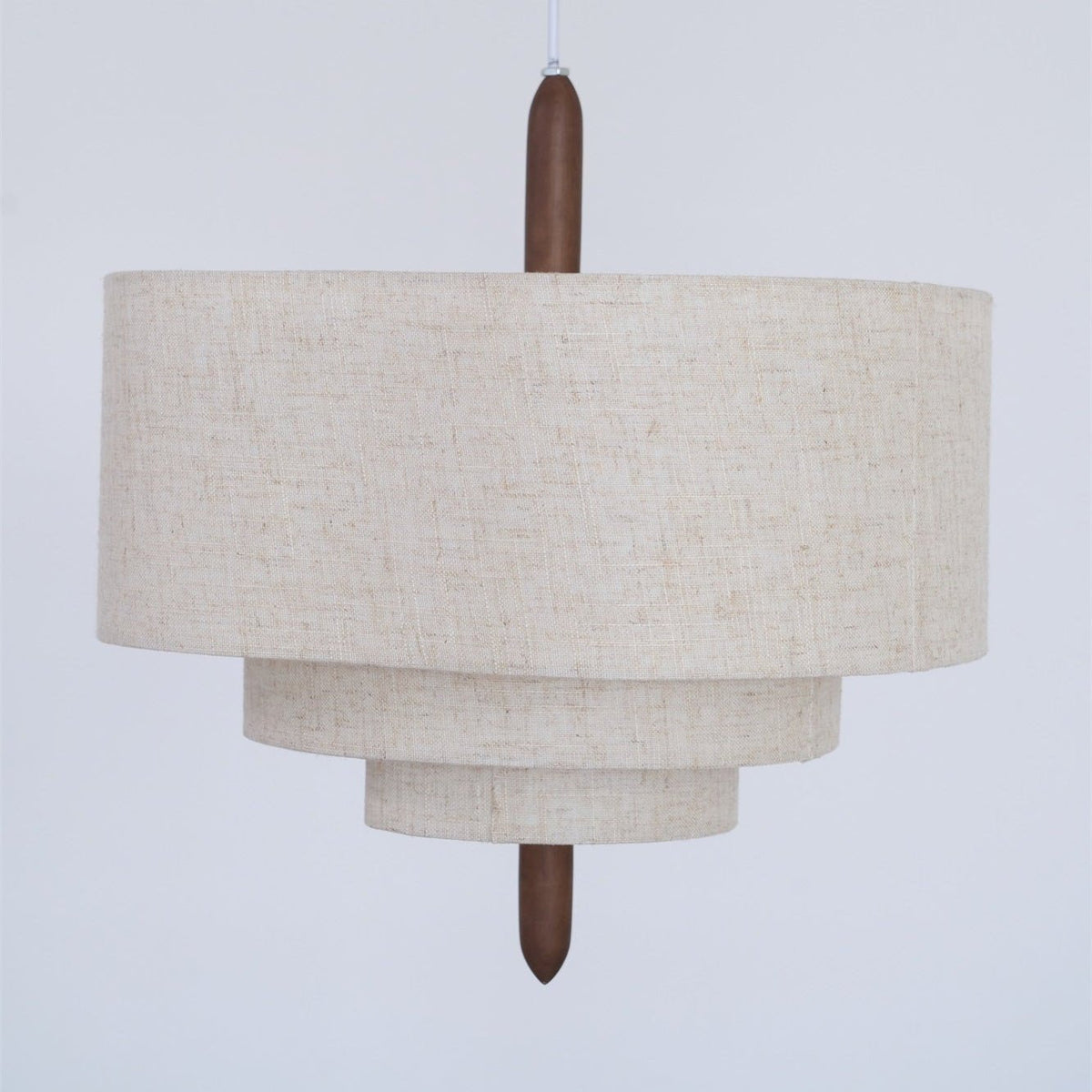 Layered Linen Pendant Light