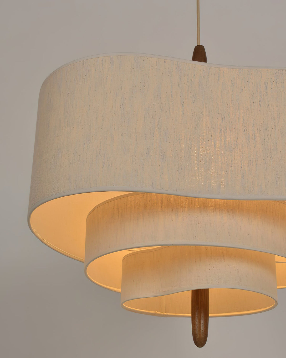 Layered Linen Pendant Light