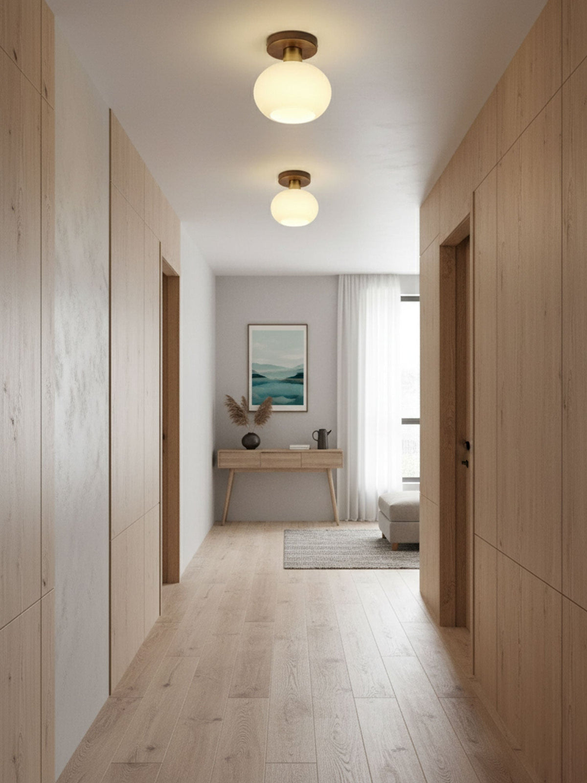 Still Globe Ceiling Light