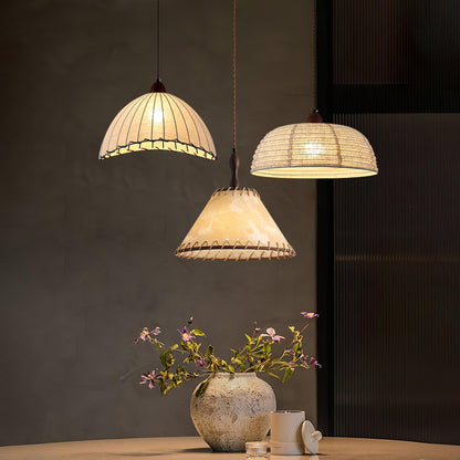 Woven Bell Pendant Light