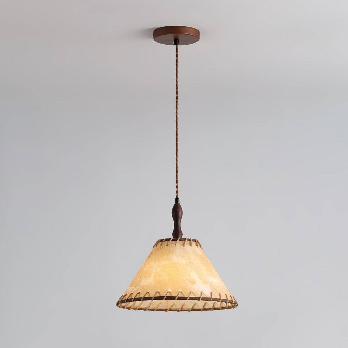 Woven Bell Pendant Light