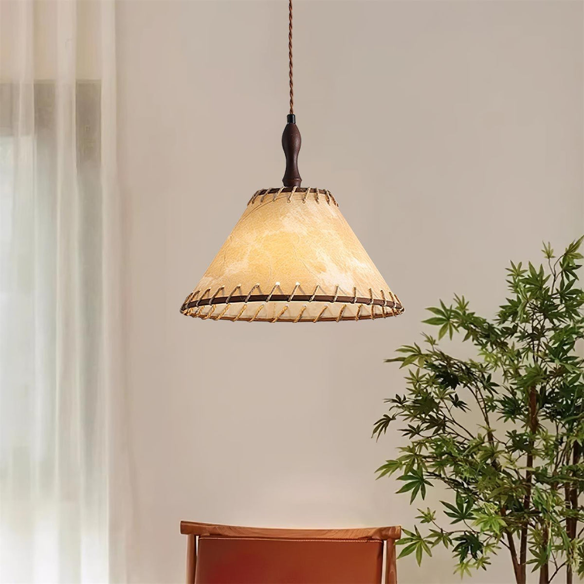 Woven Bell Pendant Light